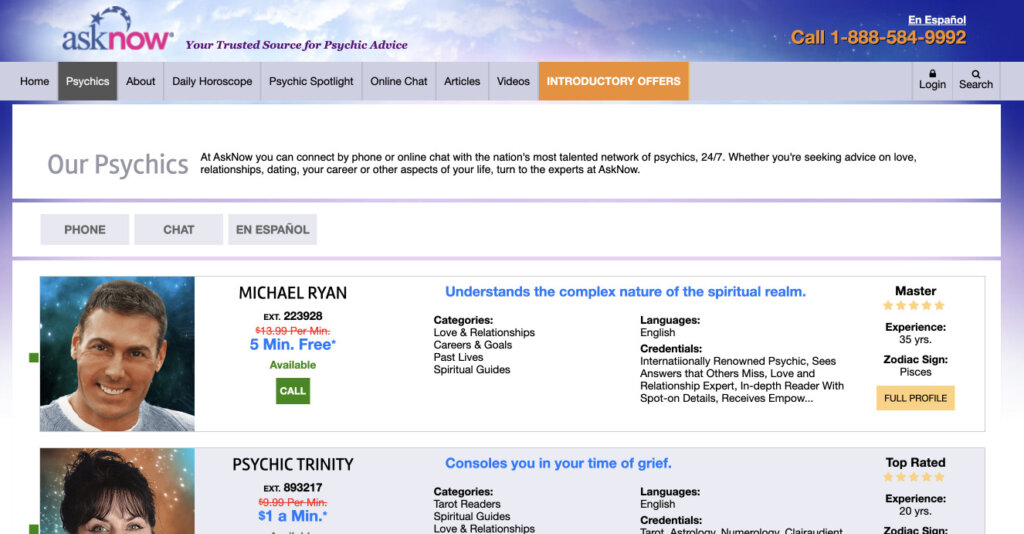 AskNow Career Psychic Reading