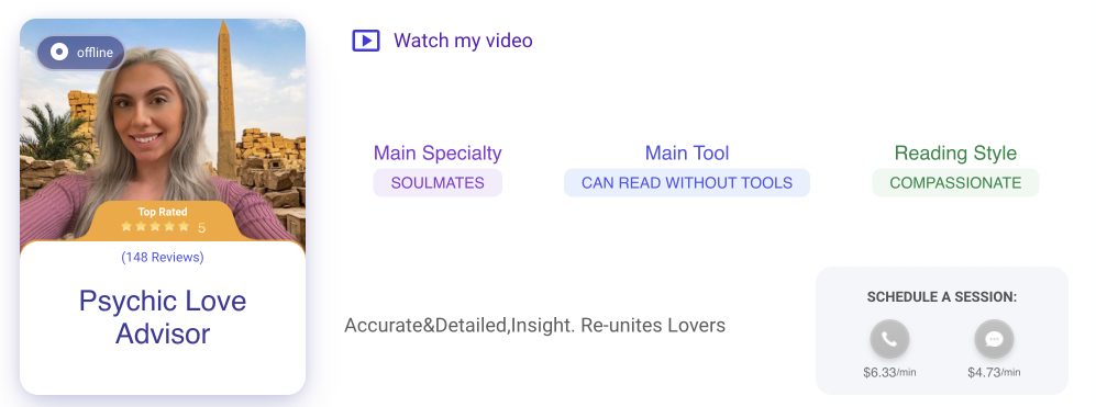Psychic Love Advisor on Mysticsense